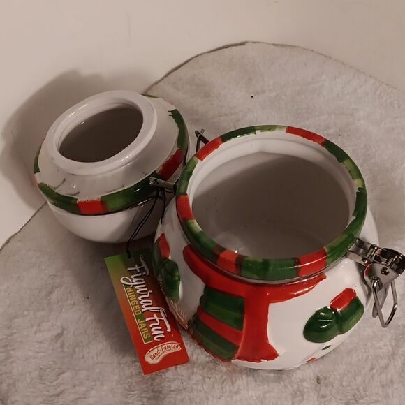 Boston Warehouse Ceramic Hinged Christmas Jar - Picture 6 of 7